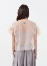 Load image into Gallery viewer, Organza Feather Top