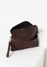 Load image into Gallery viewer, Roxanne Leather Clutch in Brown
