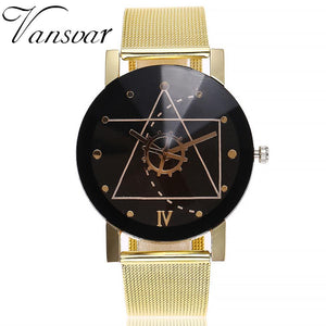 Casual Quartz Stainless Steel Strap Watch